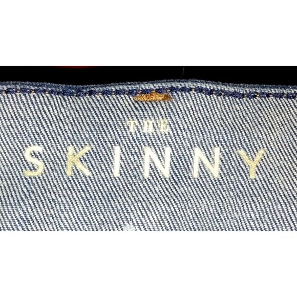 White House Black Market Jeans Women's Size 8 Med Blue Wash The Skinny High Rise - Picture 8 of 9